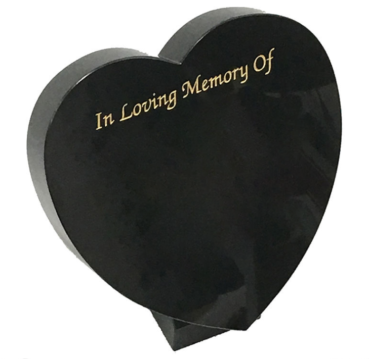 Grave Plaque | Granite | Marble Memorial Heart