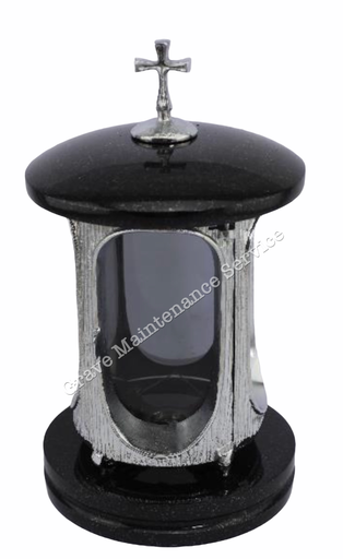 GMS-L14 Granite Lantern - SILVER CROSS