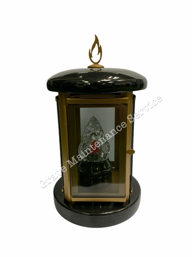 GMS-L29 Granite Lantern - GOLD FLAME