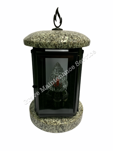 GMS-L30 Granite Lantern - BLACK FLAME