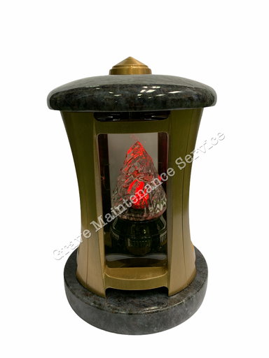 GMS-L32 Granite Lantern - GOLD SIDES